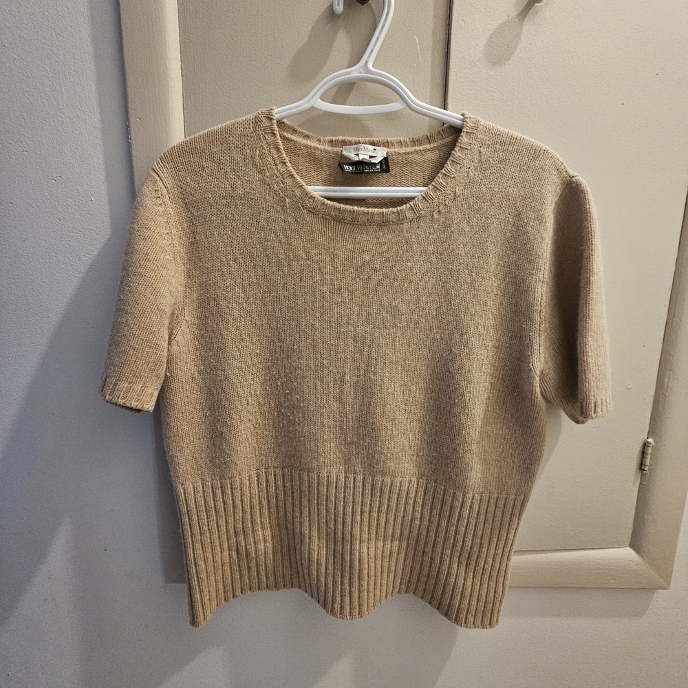 MaxMara Beige Knit Sweater